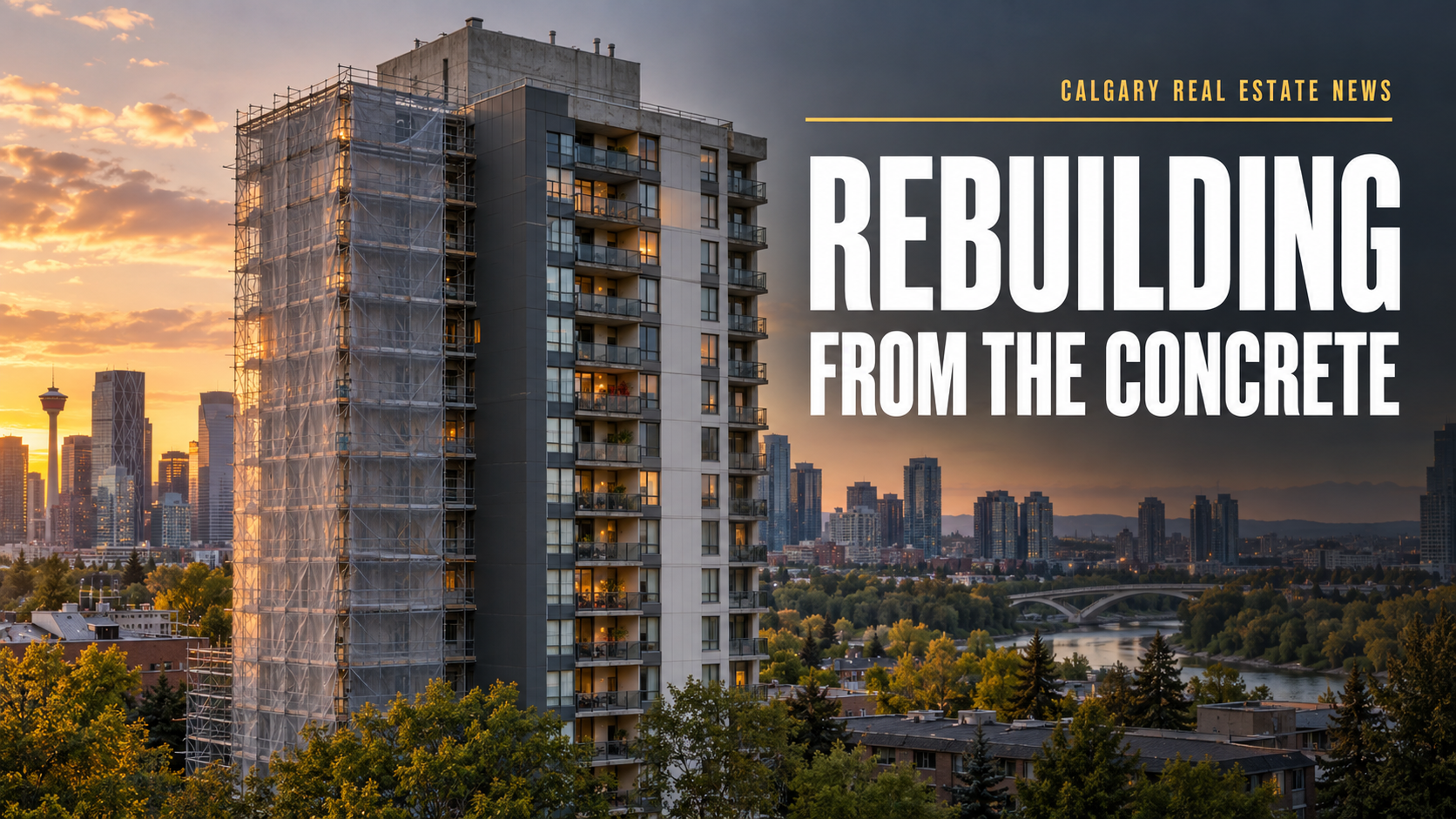 Bridgeland Place is being rebuilt from the concrete out